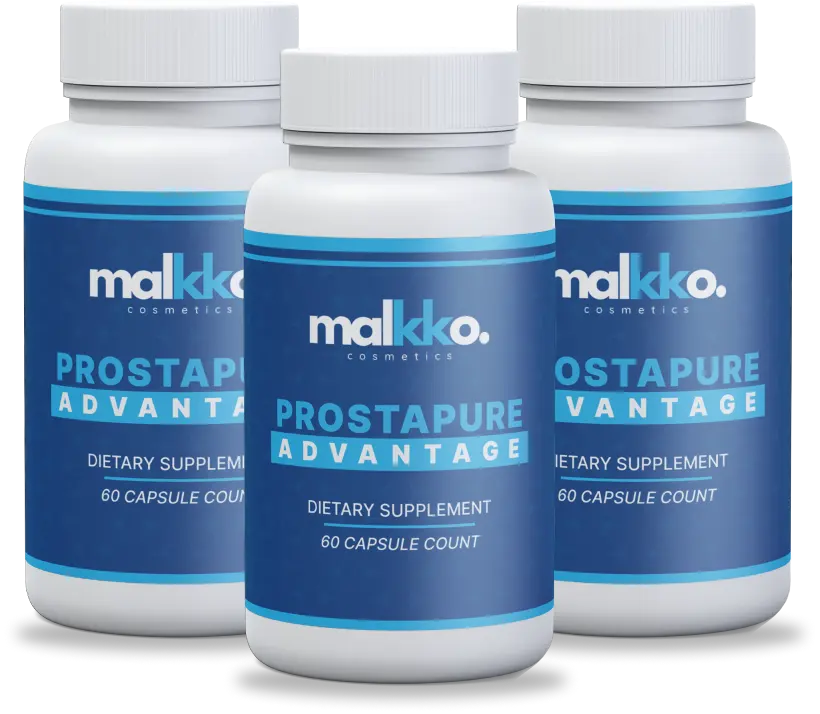 Three bottles of ProstaPure prostate supplement